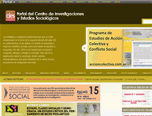 Tablet Screenshot of estudiosociologicos.org